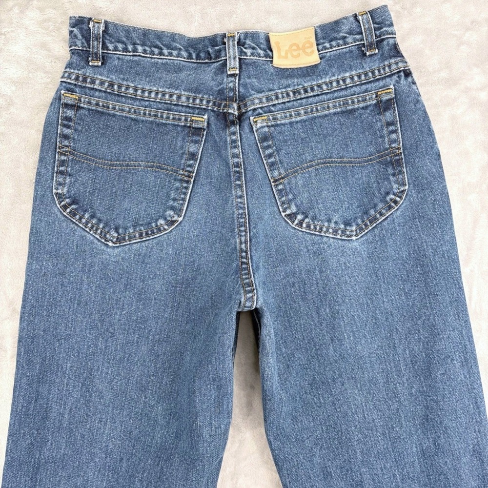 Lee Jeans Men - Fits 30x30.5 - Blue Made USA High Waist Straight Leg Retro